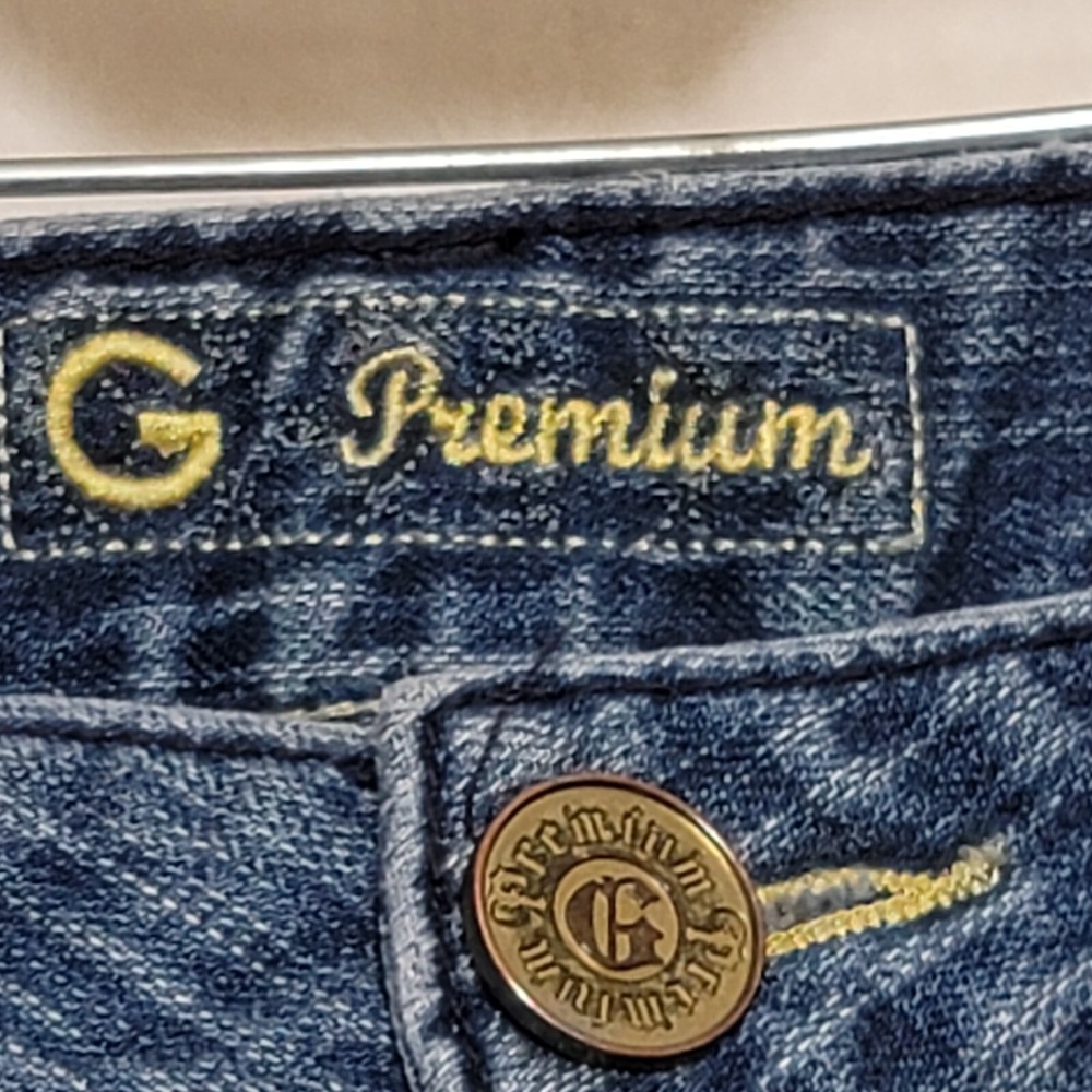 G by Guess Premium Women's Jeans Size 31 Naomi Boot Cut Embroidered Beads - Picture 6 of 16